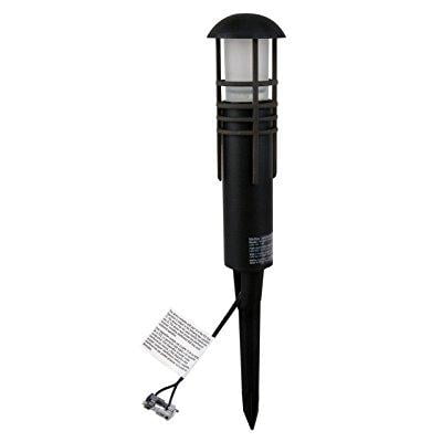 malibu aged iron collection led bollard pathway light led low