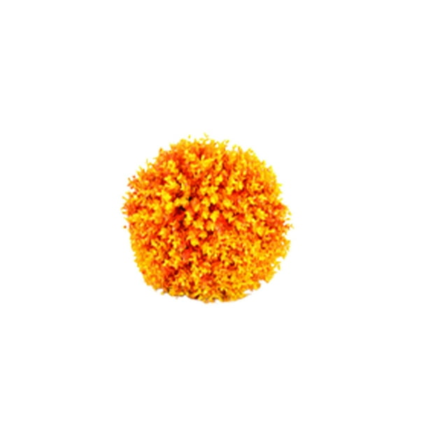 Decoración brillante plástica de la hierba Wosthever planta artificial de boda y jardín Naranja 18cm