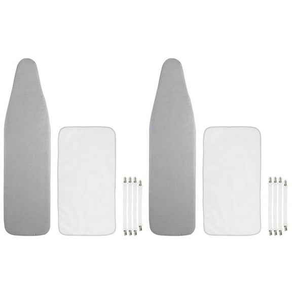 NEW 2X Reflective Ironing Board Cover Fits Large and Standard Boards Pads Resist Scorching Elastic Edge Covers