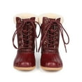thumbnail image 4 of New Girl Link Kyla-3K Mix Media Shearling Lace Up Duck Boot 9 - 4, 4 of 5