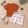 thumbnail image 6 of Hiijoy Infant Boys Outfits Summer Casual Short Sleeve T-Shirt Shorts Set, Sizes 6-9M, 6 of 6