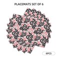 thumbnail image 5 of Rocae Black Snake Printed Heat Resistant Place Mats,Classic Hemstitch Cloth Fabric Placemats Imitation Linen Place Mat Table Mats 18x12 inch, 5 of 5
