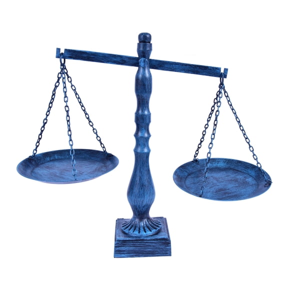 diollo Apothecary Scale Vintage Metal Weight Scale Home Décor Antique Weight Balancing Scale Taraju, Height 11.5 Inch, Blue