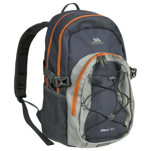 Trespass Albus Backpack Perfect Rucksack for School Hiking Camping or Work, 30 Litre with Padded Straps, Multi Function Adjustable Backpack with Internal Pockets