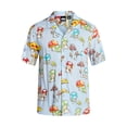 thumbnail image 5 of Nintendo Men's and Big Men's Mushroom Kingdom Graphic Button Up Shirt, Sizes XS-3XL, 5 of 5