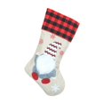 thumbnail image 2 of Décorations de Noël Bas de Noël Tricotés avec Père Noël et Bonhomme de Neige Designs Sacs Cadeaux Rouges Idéal pour Décoration de Sapin de Noël Ornements de Noël, 2 of 8