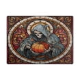 thumbnail image 2 of Area Rug Indoor 63"x48"in Non-Slip Wear Resistant Floor Mats Soft Large Carpets for Living Room Bedroom Home Decor Grim Reaper and Pumpkin, 2 of 7