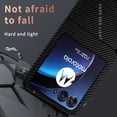 thumbnail image 6 of Decase Super Slim Case for Motorola Razr 50 Ultra, Carbon Fiber Protective Cover Skin, Soft Touch Sturdy Durable Carbon Case, Snap-on Back Cover,Black + Blue, 6 of 7