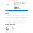 thumbnail image 2 of Front Right Windshield Wiper Arm - Compatible with 1996 - 2002 Chrysler Town & Country 1997 1998 1999 2000 2001, 2 of 2
