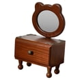 thumbnail image 4 of Espejo de sobremesa, espejo de maquillaje, elegante decoración de escritorio, retro, portátil. Panda, 4 of 9