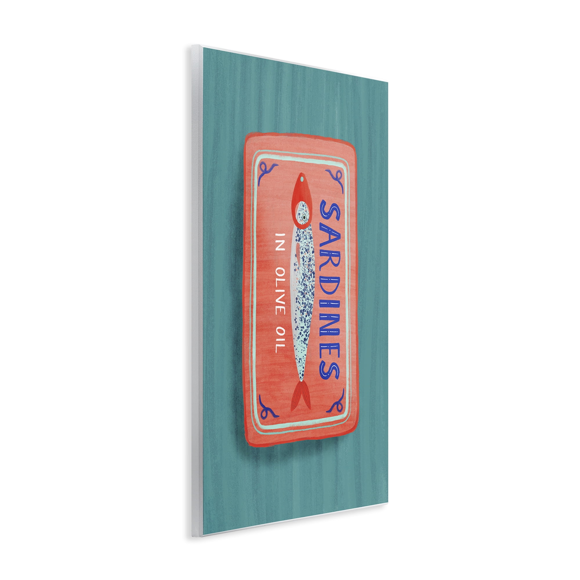 Stupell Industries Sardines Olive Oil Seafood Wall Plaque Art, design by Metka Hiti