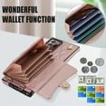 thumbnail image 5 of Case for Samsung Galaxy Note 20 Ultra, Crossbody Wristlet Case Wallet with RFID Blocking Card Slots KickStand Flip Folio PU Leather Magnetic Protective Cover Women for Galaxy Note 20 Ultra, Rosegold, 5 of 9
