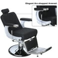 thumbnail image 4 of BarberPub Vintage Barber Chair Recline Salon Beauty Spa Shampoo All Black 3825, 4 of 6