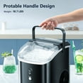 Auseo Portable Countertop Nugget Ice Maker, 34lbs/24H, SelfCleaning