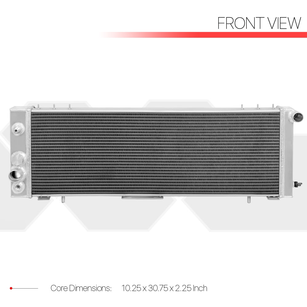 3 Row aluminum radiator+Fans*3 For 84-90 JEEP CHEROKEE/WAGONEER/COMANCHE 4.0L AT