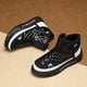 thumbnail image 4 of Zapatillas altas para hombre, botas de nieve de felpa de invierno, moda informal, de cuero con parte superior de plumón, plataforma plana aumentada, zapatos para correr, 4 of 5