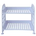 thumbnail image 1 of Countertop Organizer Detachable 2-Tier Makeup Stand Shelf Cosmetics Storage Rack, 1 of 10