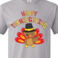 thumbnail image 3 of Inktastic Happy Thanksgiving Cute Turkey in Pilgrim Hat T-Shirt, 3 of 4