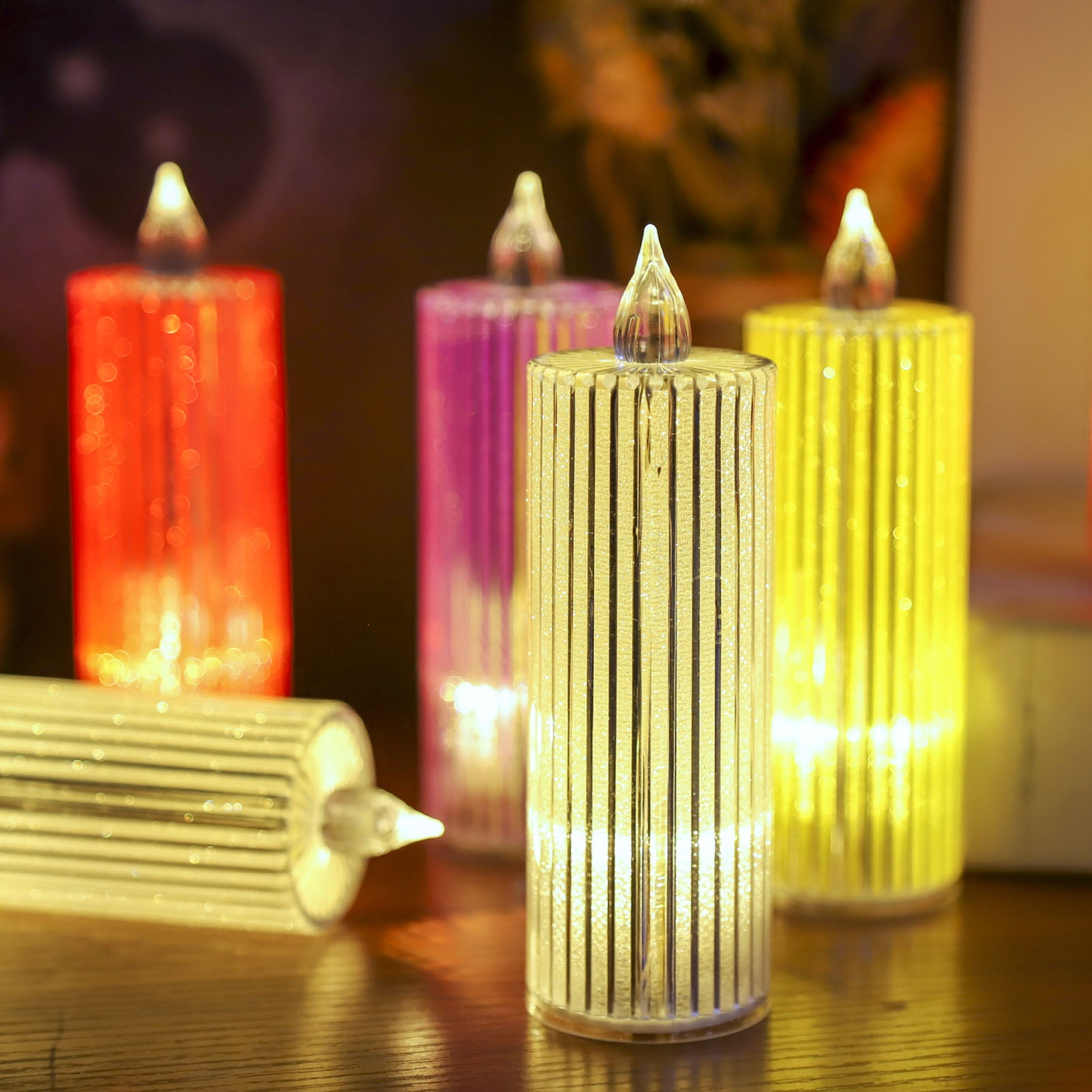 Dream Lifestyle Electronic Candle Light Starry Sky Effect Decorative