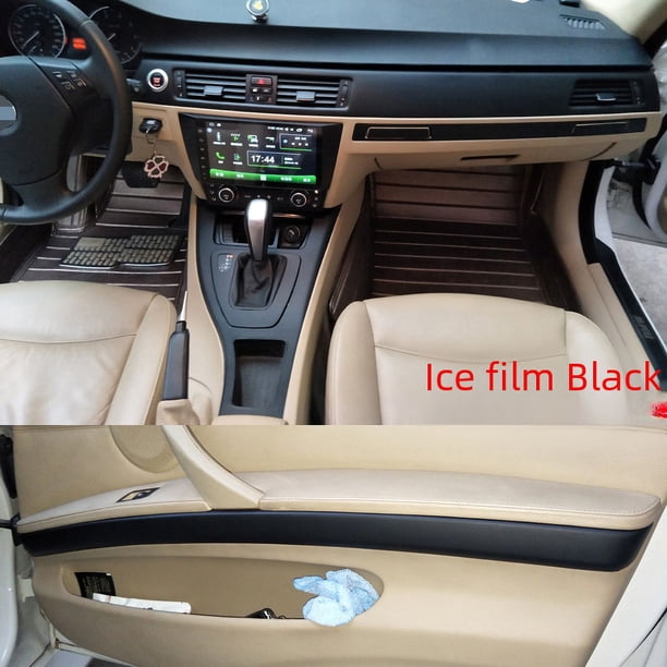 Adecuado para 04-12 3 series Bao E90 película de modificación interior de caballo e92 e93 película de coche pegatina de fibra de carbono