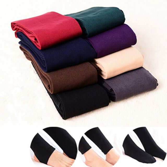Pantalones cepillados de una sola capa, otoño e invierno, leggings de 100 g, más pantimedias de terciopelo, pantalones de mujer para uso exterior