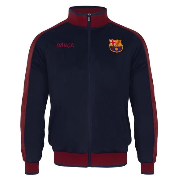FC Barcelona Mens Retro Track Jacket