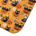 thumbnail image 3 of Cats and Pumpkins Halloween Pattern Dish Drying Mat for Kitchen 1 Pack, Ultra Absorbent Microfiber Dishes Drainer Mats,18x24in(46x61cm), 3 of 4