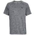 thumbnail image 3 of Camiseta Under Armour Tech 2.0 de manga corta para hombre, gris/negra, 3 of 4