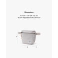 thumbnail image 2 of Hip Pack Herschel Settlement en forma de cruz gris claro, 2 of 6