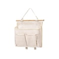 thumbnail image 2 of Wall Hanging Storage Bag, 10.43x9.45 Inch White Cloth Organizer, Multi Pocket for Study Closet Dorm Room, 2 of 6