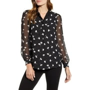 Anne Klein Women's Blouse Black Size XS