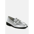 thumbnail image 2 of Rugle Metallic Faux Leather Flat Loafers, 2 of 5