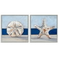 thumbnail image 5 of Stupell Industries Sea Life Starfish Seashell Painting Beach Marine Animal Gray Framed Art Print Wall Art Set of 2, 12x12, by Ethan Harper, 5 of 5