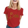 thumbnail image 2 of mfyjkho Tops Casuales Para Mujer, Blusa De Verano Con Cuello Redondo Y Manga Corta Con Estampado De Moda Para Mujer Tops Para Salir M, 2 of 4