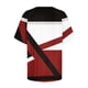 thumbnail image 4 of Tops de Hombro Frío para Mujeres Hombro Impreso Casual Insertado Cuello Redondo de Manga Corta, Moda Superior, 4 of 4