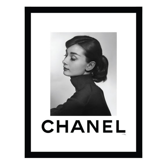 Audrey Hepburn Designer Fashion Framed Print