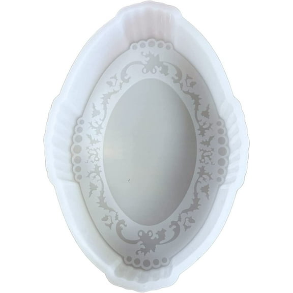 Picture Frame Car Freshie Silicone Mold  4.5x3 inch for Picture Cardstock Scented Aroma Beads Car Candle, Soap Oven Safe to Bake Heat Resistant Square Round Antique Frame Victorian