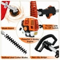 thumbnail image 3 of Seipouy 5 in 1Gas Weed Wacker，62cc 2 Stroke Full-Functional Petrol Hedge Trimmer,Gas Weed Eater,Grass Cutter Machine,Straight Shaft Grass Trimmer Cordless for Gardening, 3 of 9