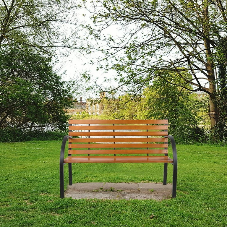 Wood and cast iron park bench new arrivals