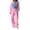 Pink/womens fall sets, variant on Dazajoo Womens 2 Piece Fall Outfits Fashion Denim Patchwork Zip Up Crop Hoodie and Wide Leg Jogger Pant Tracksuit Sets Streetwear,Blue,L