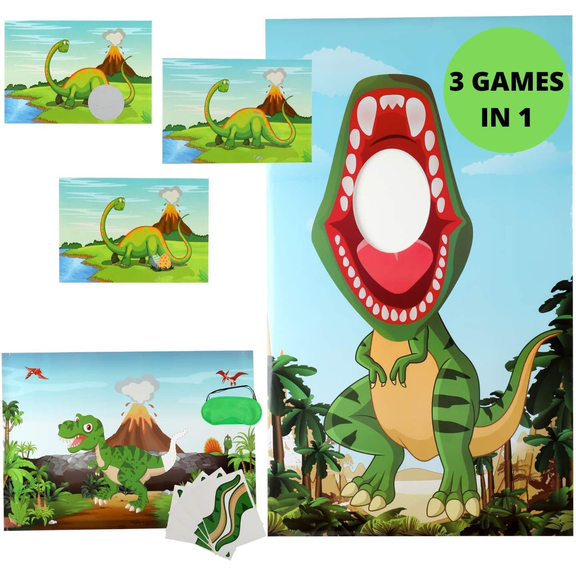PAFU Dinosaur Birthday Decorations Dinosaur Party Decorations Kit - 57PCS Kids Toys, Juegos Infantiles, Dinosaur Party Favors, Birthday Decorations, Perfect Parents Gift for Indoor Birthday Parties