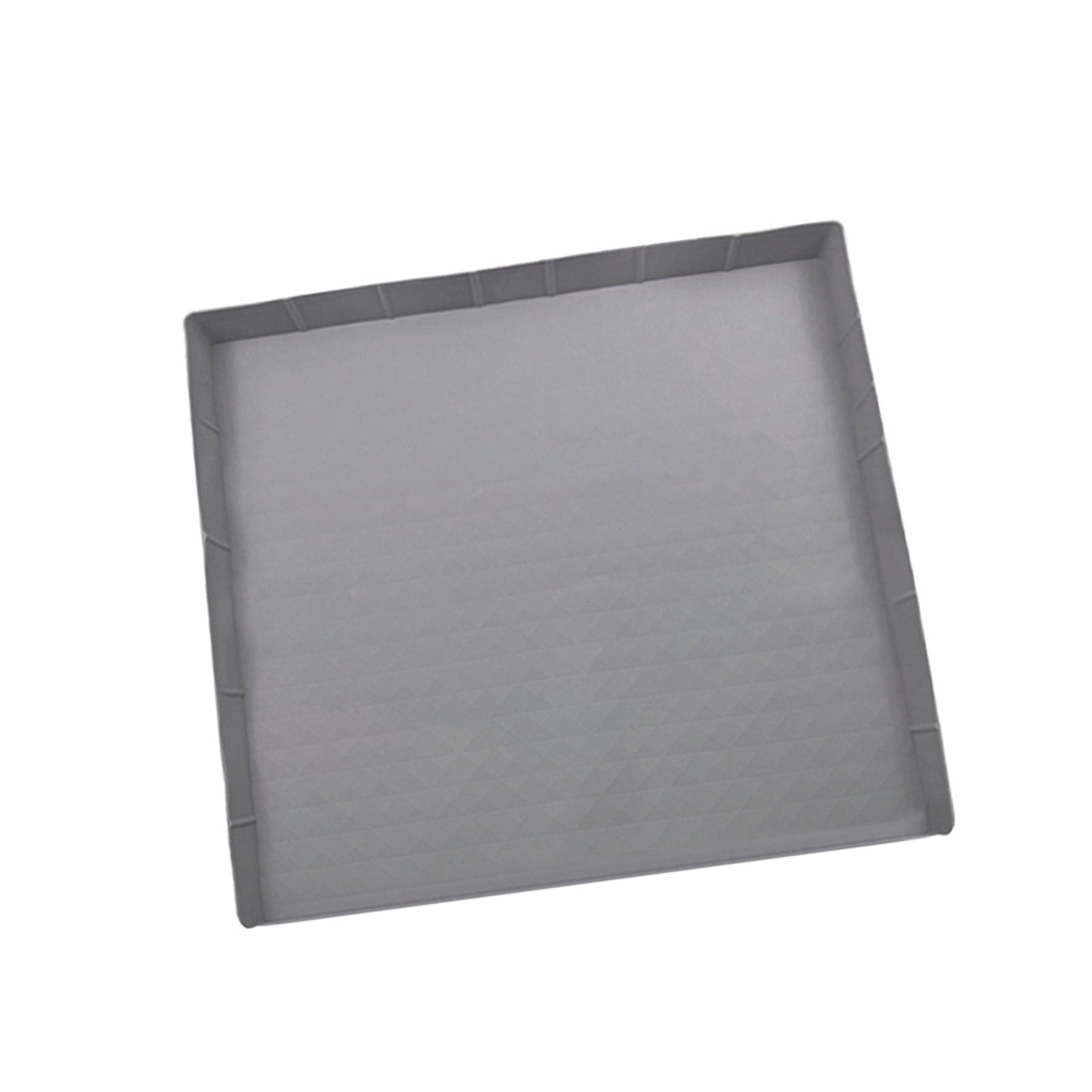 RUISINERY Small Fridge Silicone Mats 23.62x23.62in Washable Drip Pan with Raised Border Designs Protective Mats for Easy
