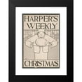 thumbnail image 2 of Maxfield Parrish 11x14 Black Modern Framed Museum Art Print Titled - Harper's Weekly for Christmas (1895), 2 of 5