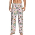 thumbnail image 2 of Lsque Fish Seahorse Print Men's Pajama Pants, Lounge Pant - Comfortable Home Wear,Elastic Waistband, Stylish Design-Medium, 2 of 9