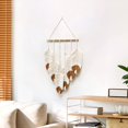thumbnail image 5 of Macramé pared colgante hoja borla pared decoración tapiz hecho a mano bohemio colgante hogar sala de estar boda decoración regalo JAMW Sencillez, 5 of 5