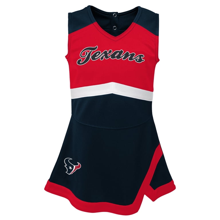 Girls Infant Navy Houston Texans Cheer Captain Jumper Dress - Walmart.com