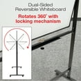 thumbnail image 5 of Excello Global Products Reversible Whiteboard on Wheels - 48"x32" (Black Frame), 5 of 5