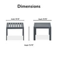 thumbnail image 5 of Tommy Hilfiger Monterey Outdoor Side Table in Gray Gunmetal, 5 of 5