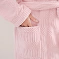thumbnail image 3 of Women’s Thick Fleece Bathrobe Warm Plush Flannel Robe Soft Long Sleepwear Cozy Belted Winter Loungewear, 3 of 8