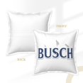 Busch Light Faux Leather Decorative Throw Pillow Covers Modern Solid